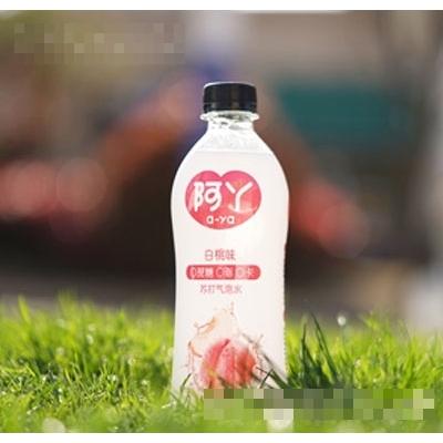 阿丫白桃味蘇打氣泡水汽水480ml