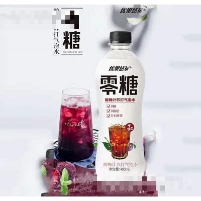 優果悠樂酸梅汁蘇打氣泡水480ml