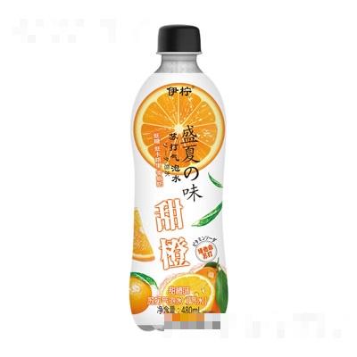 伊檸甜橙味蘇打氣泡水480ml