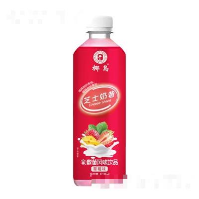 椰島芝士奶昔乳酸菌風味飲品草莓味518ml