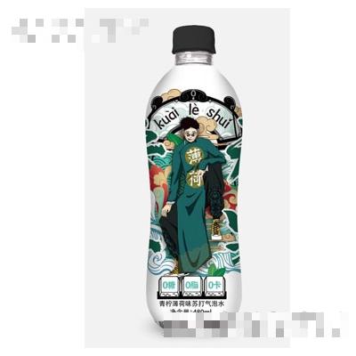 開黑快樂青檸薄荷味蘇打氣泡水480ml