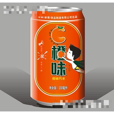擊掌橙味汽水330ml