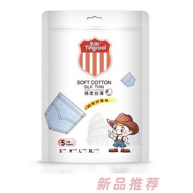 嬰之酷綿柔絲薄時尚環腰褲 5片裝