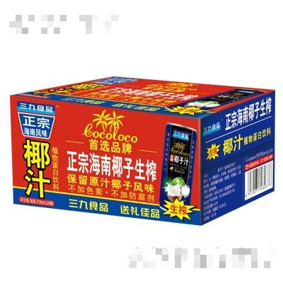 三九食品海南風味生榨椰子汁310mlX24