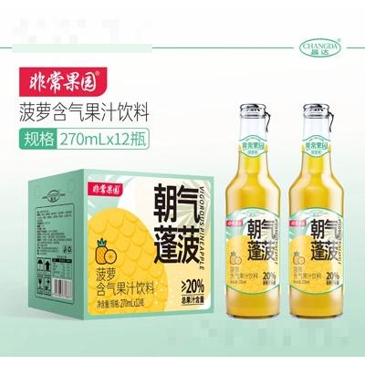 非常果園菠蘿含氣果汁飲料夏季果汁招商