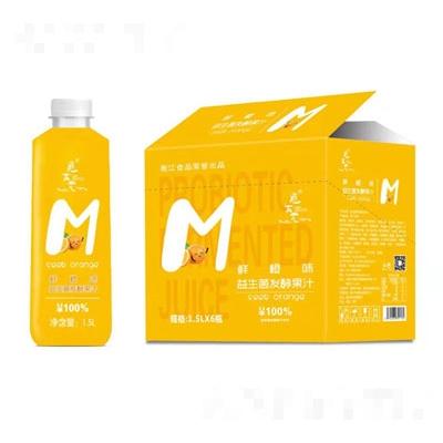覓本元鮮橙味益生菌發酵果汁大瓶餐飲果汁