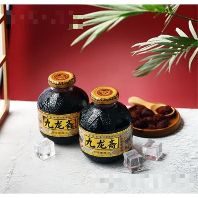 九龍齋桂花酸梅湯玻璃瓶300ml地道老北京風味夏季解膩飲品批發代理