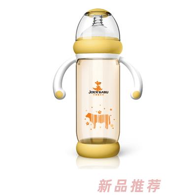 小袋鼠巴布防燙PPSU奶瓶BP-858黃色