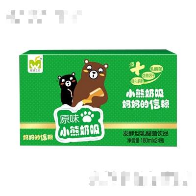 小熊奶吸乳酸菌180mlx24瓶（原味）