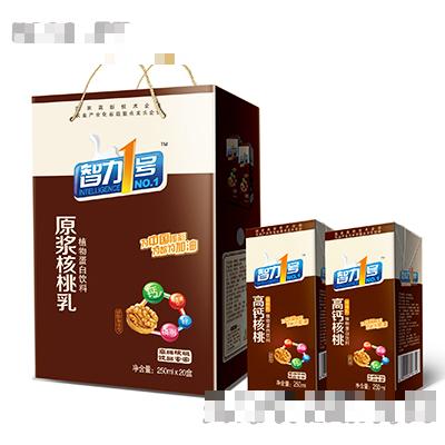 250mlx20盒智力1號原漿核桃乳植物蛋白飲料