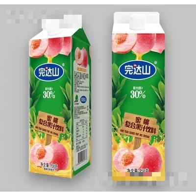 完達山餐飲渠道屋頂盒果汁蜜桃果汁958g1111