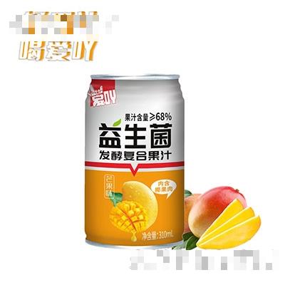 愛吖芒果味益生菌發酵復合果汁310ml