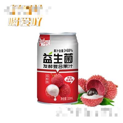 愛吖荔枝味益生菌發酵復合果汁310ml