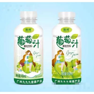 嗷奧葡萄汁果粒飲料450ml
