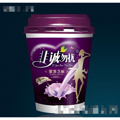 非誠勿擾奶茶紫薯芝麻味
