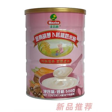 美茲寶金典胡蘿卜核桃奶米粉500g