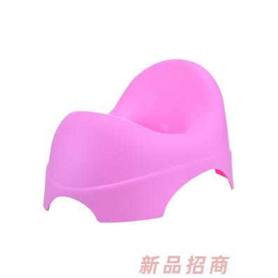 邦貝小象一體式坐便器粉色
