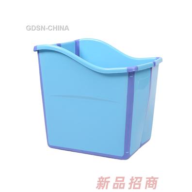 青蛙嘟迪折疊浴桶藍色
