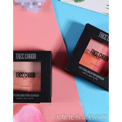 泰國TREECHADA四色格子烘焙腮紅盤