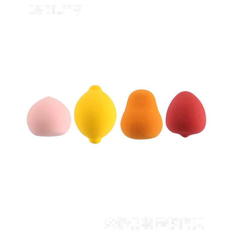 卓爾雅水果化妝蛋  檸檬草莓海綿氣墊粉撲 套裝  干濕兩用
