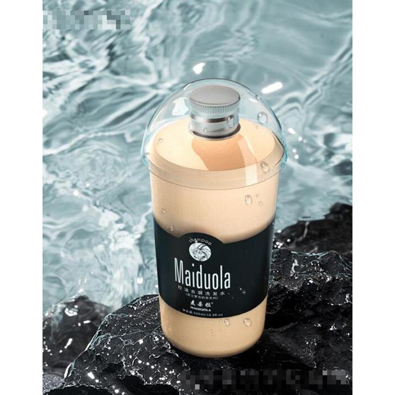 麥朵拉 男士去屑止癢洗發水 氨基酸奶茶杯洗發露500ml