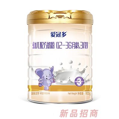 圣元愛冠多幼兒配方奶粉（12-36月齡，3段）800g