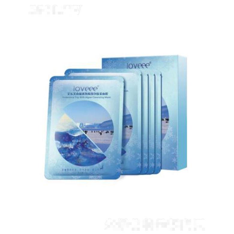 艾樂芙南極冰海褐藻凈膚炭面膜 25g*5片 清潔毛孔污垢油脂