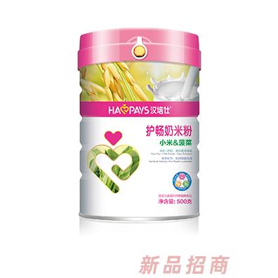 漢培仕金裝護腸小米紫薯+菠菜+玉米+胡蘿卜奶米粉聽裝