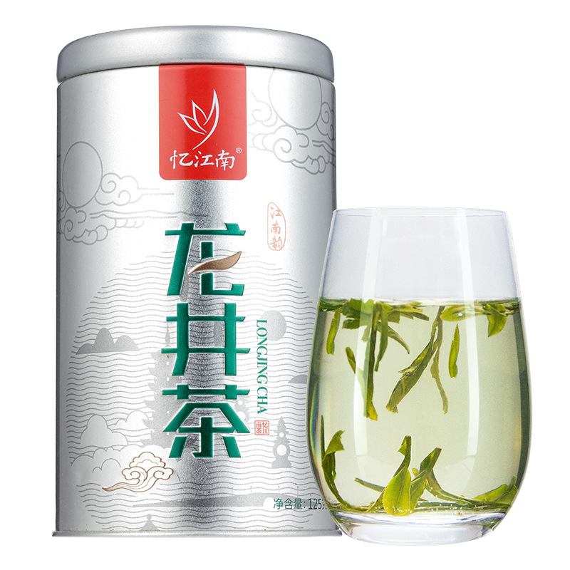 憶江南杭州錢塘龍井茶罐裝oem代工