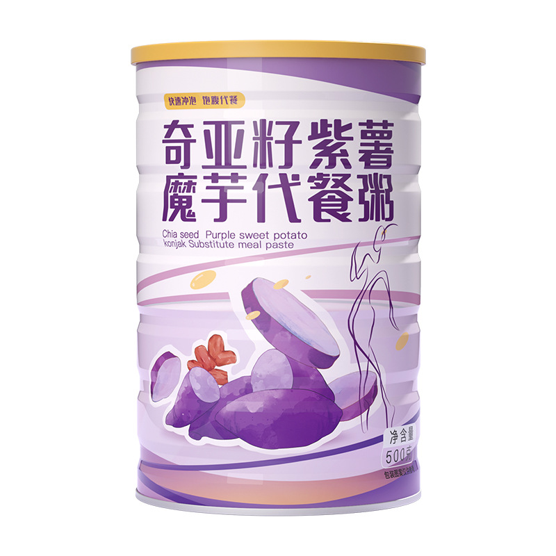 序木堂奇亞籽紫薯魔芋代餐粥oem代工