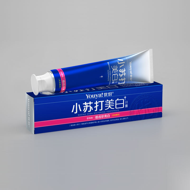 小蘇打潔白牙齒100g180g牙膏 批發凈白固體成人牙膏 清潔牙黃牙膏OEM代加工