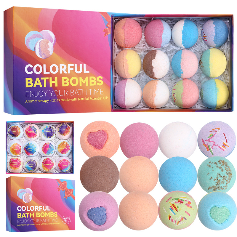 亞馬遜bath bombs沐浴鹽爆炸浴鹽球套盒OEM代工廠