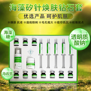 海藻矽針煥膚套盒不破皮植物微針去油收毛孔淡化痘印oem代加工