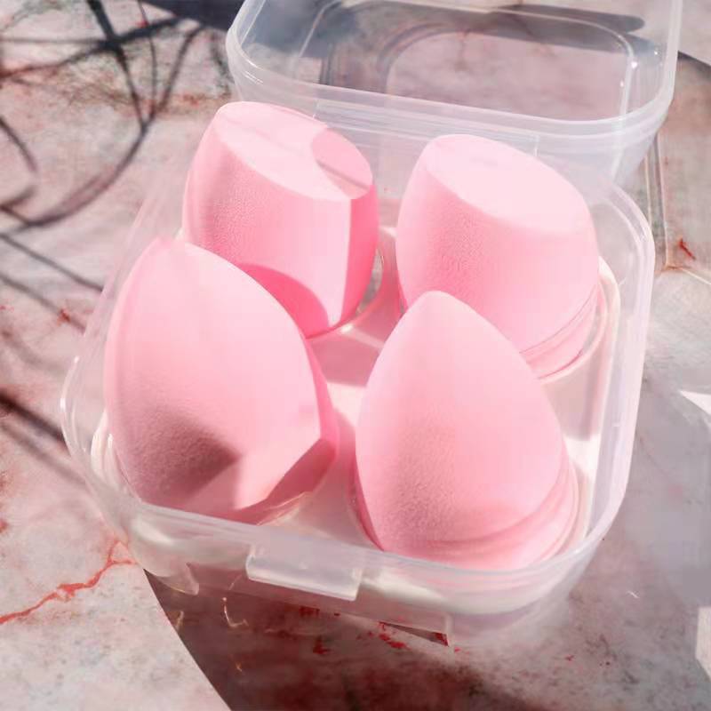 葫蘆水滴粉撲彩妝美妝蛋套裝非乳膠干濕兩用海綿粉撲工具OEM代加工