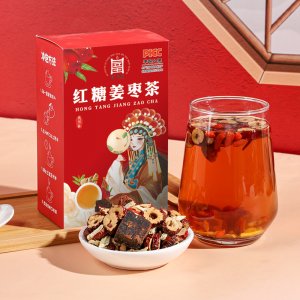 紅糖姜茶大姨媽宮寒黑糖桂圓紅棗枸杞生姜紅糖姜棗茶OEM代加工