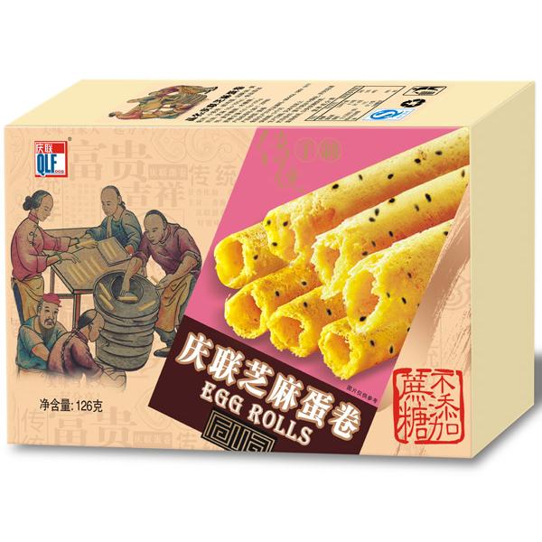 126g慶聯芝麻蛋卷OEM代加工