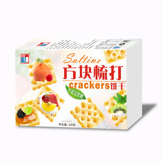 200g慶聯方塊梳打餅干OEM代加工