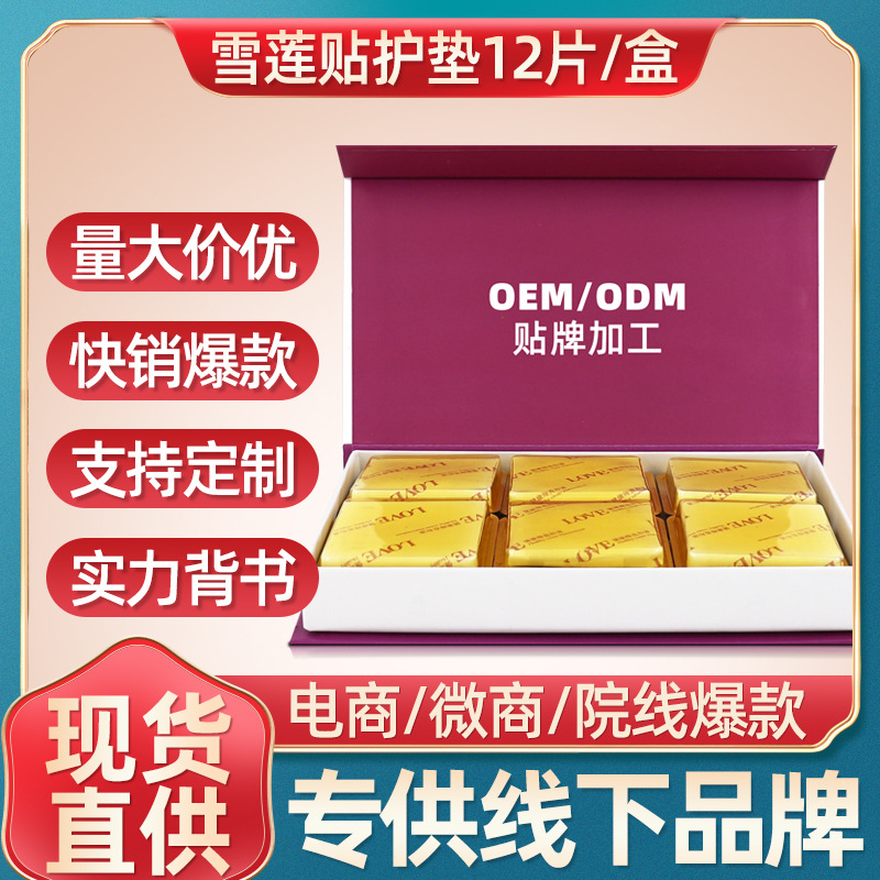 雪蓮貼護墊套盒婦科女性私處護理藏紅花雪蓮貼草本私密護墊養護貼OEM代加工