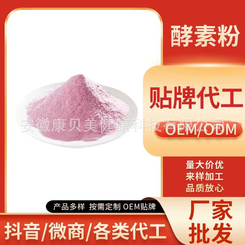 綜合果蔬酵素粉固體飲料OE M代加工益生菌膳食纖維孝素粉腸道促排OEM代加工