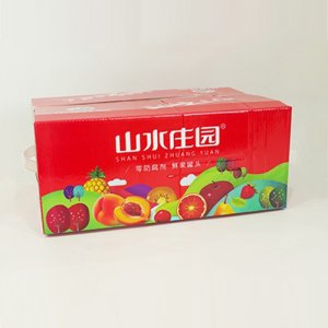 山水莊園水果罐頭箱子