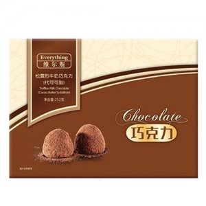 維爾斯252g松露形牛奶巧克力