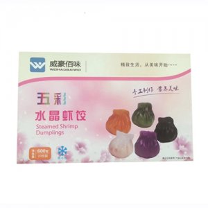 威豪佰味五彩水晶蝦餃600g