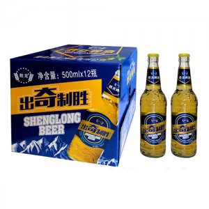 勝龍啤酒·出奇制勝500ml×12-瓶-8°P