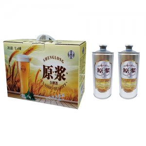 勝龍原漿白啤酒1L×4