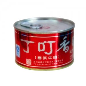 叮丁香香茶牛肉罐頭
