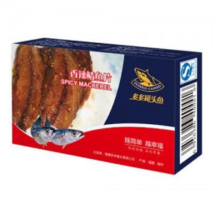 多多罐頭魚香辣鯖魚片紙盒裝