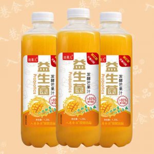 入巷田果兒益生菌發酵芒果汁瓶裝