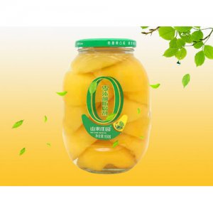 山水莊園黃桃罐頭930克12瓶箱