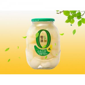 山水莊園梨球罐頭720克12瓶箱