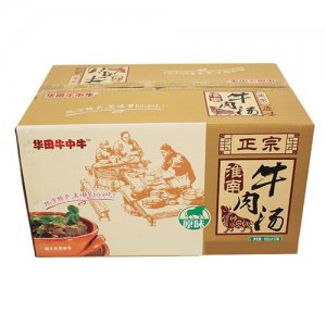 華田牛中牛正宗淮南牛肉湯原味105gx12桶
